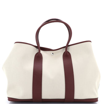 Hermes Garden Party Tote Toile and Leather 49