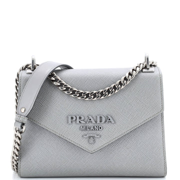 Prada Monochrome Shoulder Bag Saffiano Leather Small
