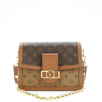 Louis Vuitton Dauphine Shoulder Bag Reverse Monogram Canvas MM