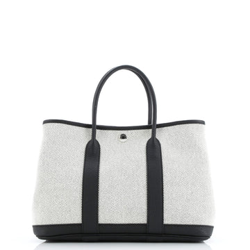 Hermes Garden Party Tote Toile and Leather 30
