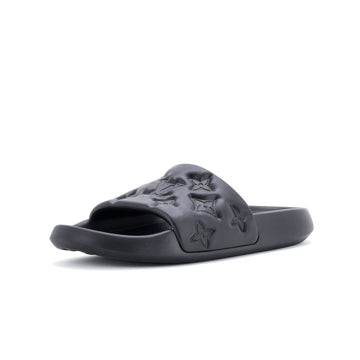 Louis Vuitton Men's Waterfront Mule Sandals Monogram Embossed Rubber