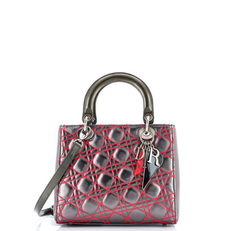 Christian Dior Lady Dior Bag Anselm Reyle Cannage Quilt Leather Medium