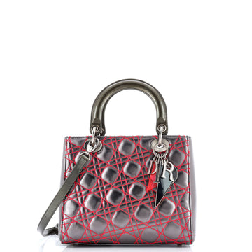 Christian Dior Lady Dior Bag Anselm Reyle Cannage Quilt Leather Medium