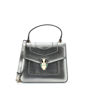 Bvlgari Serpenti Top Handle Bag Patent Small