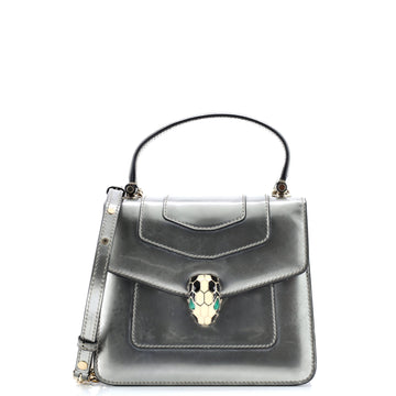 Bvlgari Serpenti Top Handle Bag Patent Small
