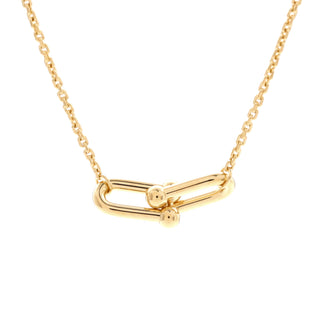 Tiffany & Co. HardWear Double Link Pendant Necklace 18K Yellow Gold Small