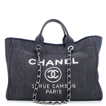 Chanel Deauville Tote Denim Medium