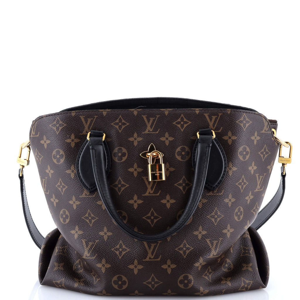 ルイヴィトン Louis Vuitton Flower Zipped Tote Monogram Canvas MM Brown 3594261