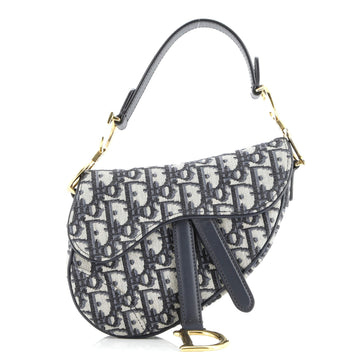 Christian Dior Saddle Handbag Oblique Canvas Mini