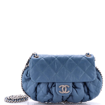 Chanel Chain Around Flap Bag Quilted Leather Medium