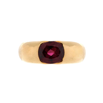 Cartier Ellipse Ring 18K Yellow Gold with Rhodolite Large