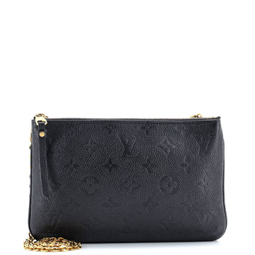 Louis Vuitton Double Zip Pochette Monogram Empreinte Leather