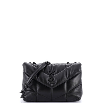 Saint Laurent Loulou Puffer Shoulder Bag Quilted Leather Mini