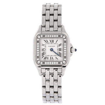 Cartier Panthere de Cartier Quartz Watch White Gold with Diamond Bezel 22