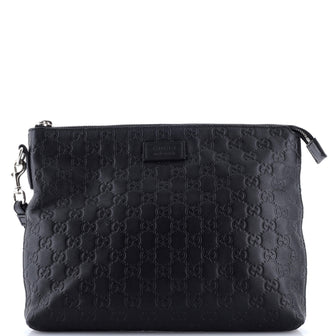 Gucci Signature Soft Wristlet Guccissima Leather
