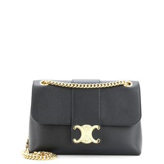 Celine Victoire Flap Shoulder Bag Leather Teen