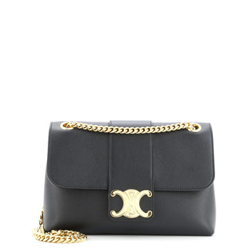 Celine Victoire Flap Shoulder Bag Leather Teen
