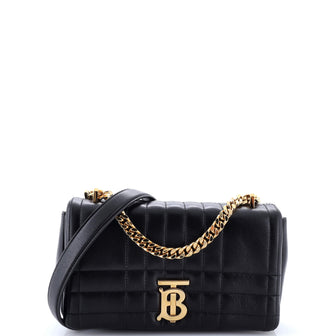 Burberry Lola Shoulder Bag Quilted Lambskin Small