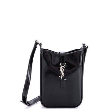 Saint Laurent Le 5 a 7 Vertical Shoulder Bag Leather Mini