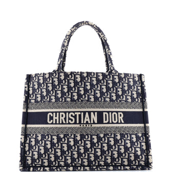 Christian Dior Book Tote Oblique Canvas Medium
