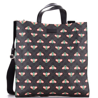 Gucci Convertible Soft Open Tote Printed GG Coated Canvas Tall