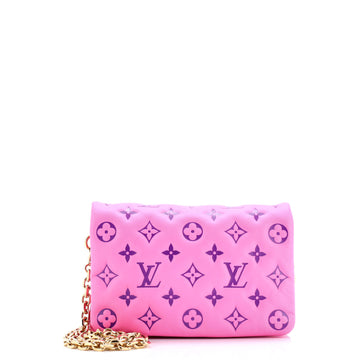 Louis Vuitton Coussin Pochette Monogram Embossed Lambskin