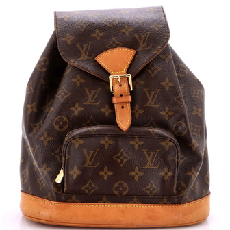 Louis Vuitton Vintage Montsouris Backpack Monogram Canvas MM