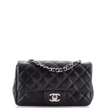 Chanel Classic Single Flap Bag Quilted Lambskin Mini