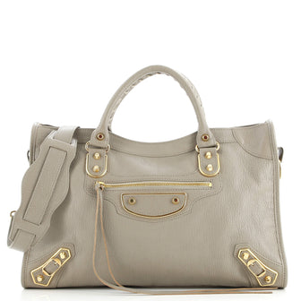 Balenciaga City Classic Metallic Edge Bag Leather Medium