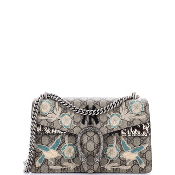 Gucci MLB Dionysus Bag Embroidered GG Coated Canvas with Python Small