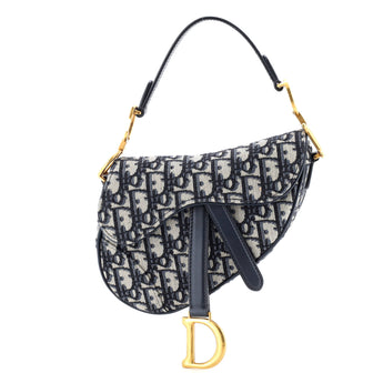 Christian Dior Saddle Handbag Oblique Canvas Mini