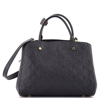 Louis Vuitton Montaigne Handbag Monogram Empreinte Leather MM