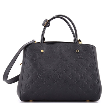 Louis Vuitton Montaigne Handbag Monogram Empreinte Leather MM
