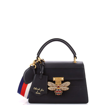 Gucci Queen Margaret Top Handle Bag Leather Small