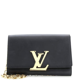Louis Vuitton Chain Louise Clutch Leather GM