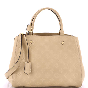 Louis Vuitton Montaigne Handbag Monogram Empreinte Leather MM