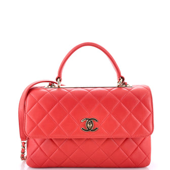 Chanel Trendy CC Top Handle Bag Quilted Lambskin Medium