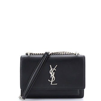 Saint Laurent Sunset Crossbody Bag Leather Small