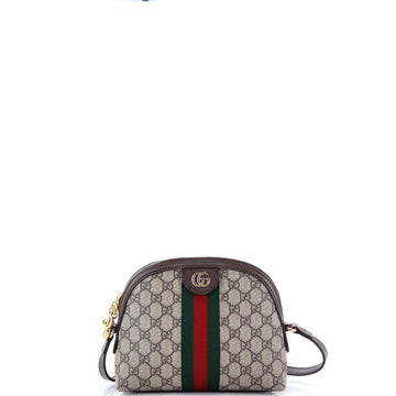 Gucci Ophidia Dome Shoulder Bag GG Coated Canvas Small