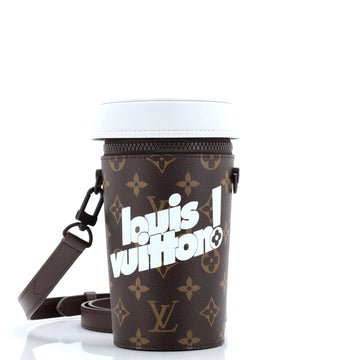 Louis Vuitton Coffee Cup Convertible Pouch Everyday Signature Vintage Monogram Canvas