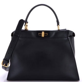 Fendi Monster Peekaboo Bag Leather Regular