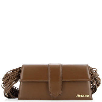 Jacquemus Le Bambino Ficiu Flap Shoulder Bag Leather Long