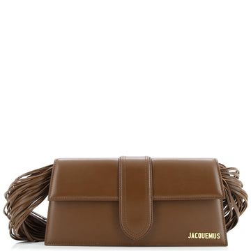 Jacquemus Le Bambino Ficiu Flap Shoulder Bag Leather Long
