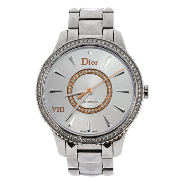 Christian Dior VIII Montaigne Automatic Watch Stainless Steel with Diamond Bezel and Dial 36