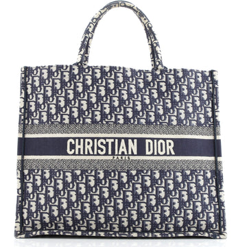 Christian Dior Book Tote Oblique Canvas Large