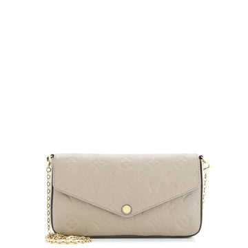 Louis Vuitton Felicie Pochette Monogram Empreinte Leather