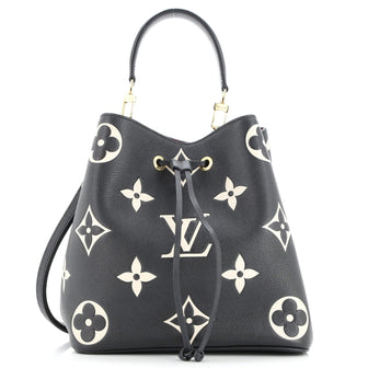 Louis Vuitton NeoNoe Handbag Bicolor Monogram Empreinte Giant MM