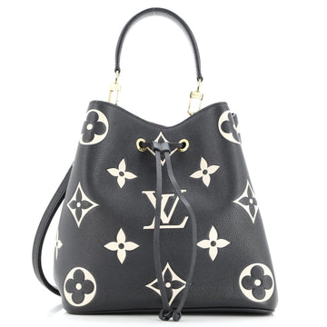 Louis Vuitton NeoNoe Handbag Bicolor Monogram Empreinte Giant MM