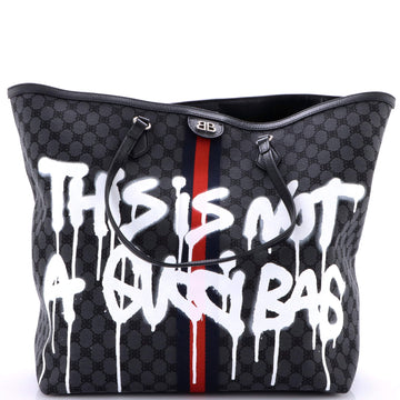 Balenciaga x Gucci The Hacker Project Tote Graffiti BB Canvas Large