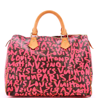 Louis Vuitton Speedy Handbag Limited Edition Monogram Graffiti 30